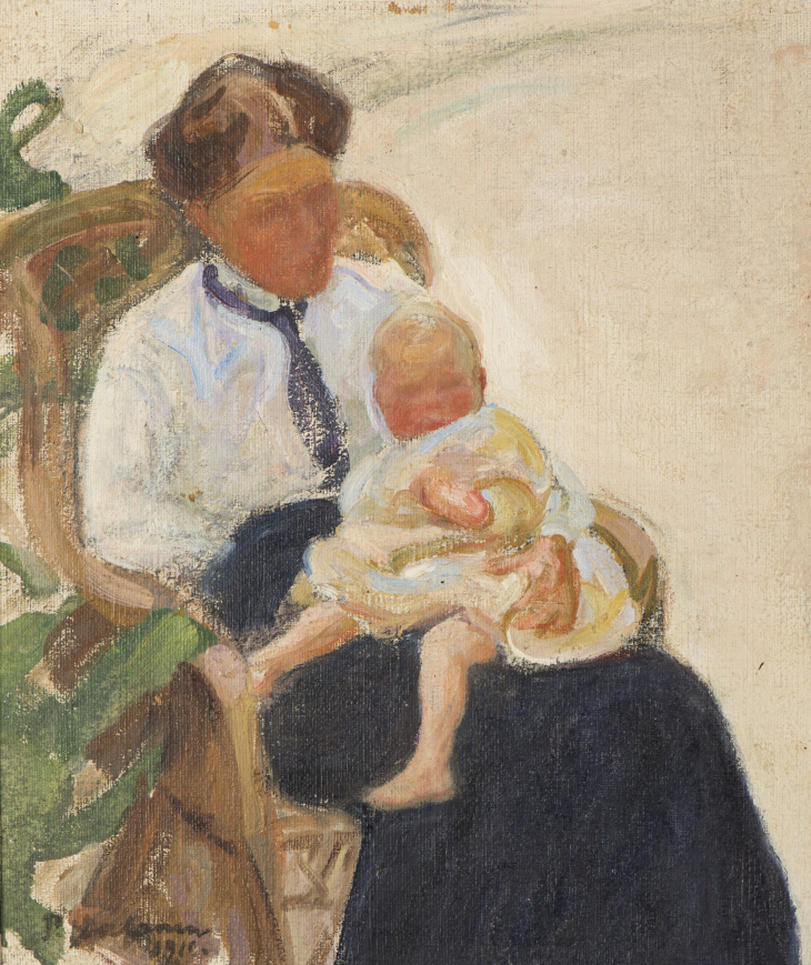 PekkaHalonen Äiti ja lapsi 1910 yksityiskokoelma KuvaMuseokuva